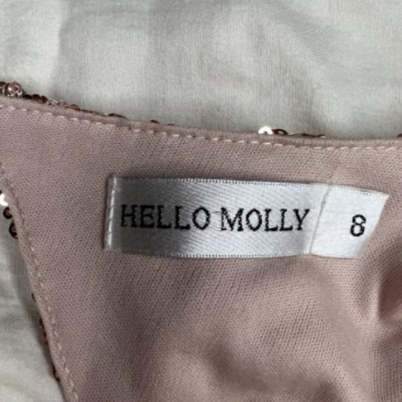 Hello Molly gold sequin open back dress - Picture 4 of 6